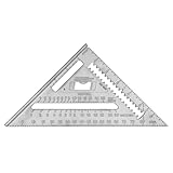 Johnson Level & Tool RAS-1B Johnny Square Professional Aluminum Rafter, 7", Silver, 1 Square